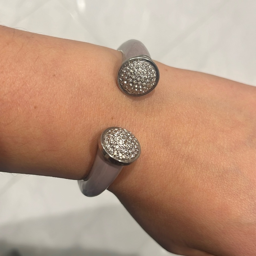 Dusty purple bangle bracelet